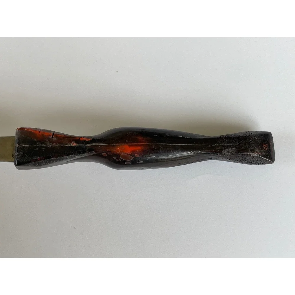 Vintage Cutco 1713 Slotted Serving Spoon Stainless Steel Brown Marbled Handle US